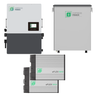 8kW Solar Kit + 11.2kWh Battery Storage: Fortress Power Envy 8kW Hybrid Inverter + eFlex Lithium Batteries + DuraRack Mini