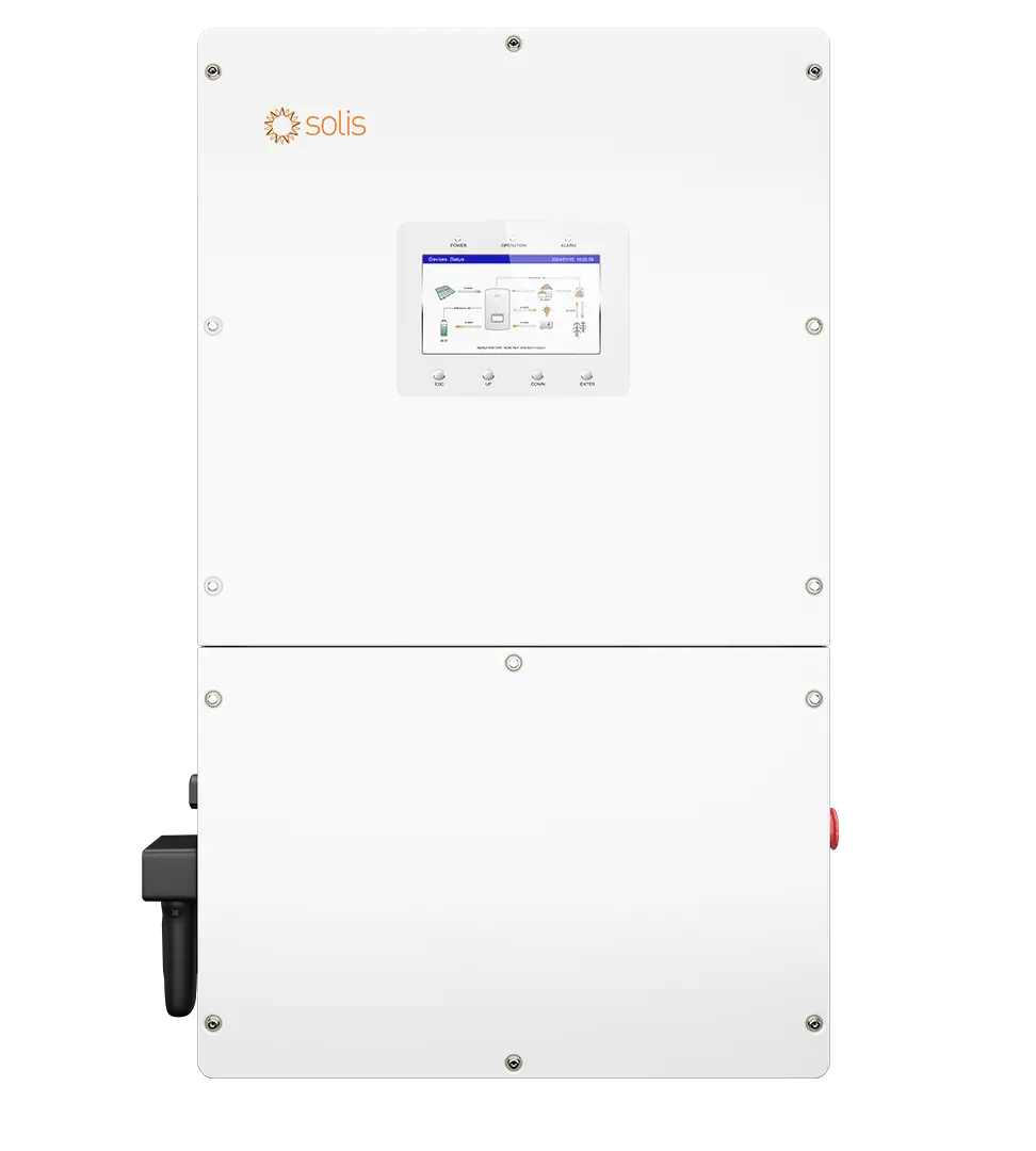 Solis 30kW Three-Phase Hybrid Inverter – 208V 3 MPPT 10-Year Warranty | S6-EH3P30K03-LV-YD-H-US