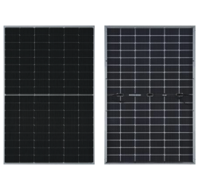 Runergy 410W P-Type Bifacial Dual Glass Solar Panel HY-DH108P8B — side angle