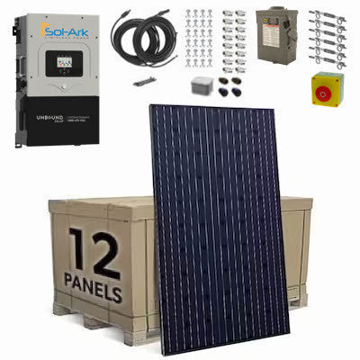 Grid Tie Sol-Ark System: Q.Cell 12 Panel 4.86 kW