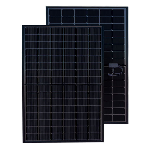 Solarever USA 450W (Pallet of 36) N-Type Bifacial Dual Glass All Black Solar Panel | SE-182*105-450M-96-BD