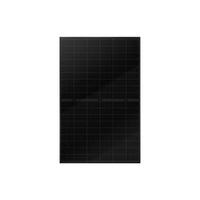 Black rectangular panel with grid pattern on a white background