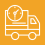 Icon of a truck with a question mark on a white background