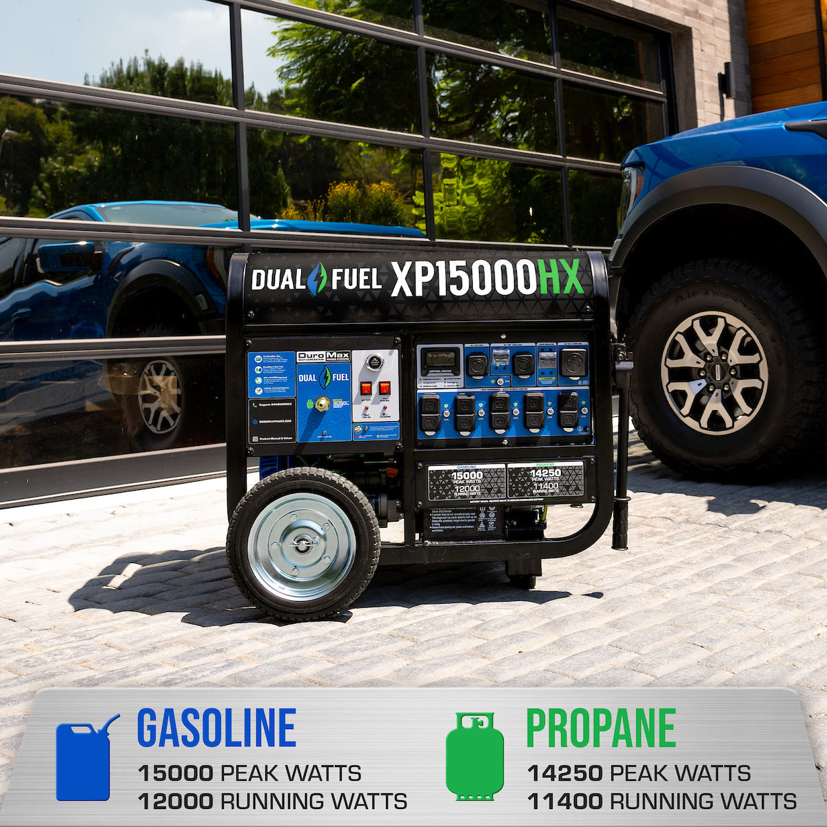 DuroMax XP15000HX 15000W Dual Fuel Portable Generator