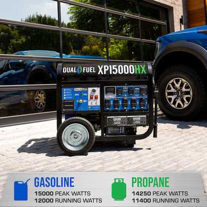 DuroMax XP15000HX 15000W Dual Fuel Portable Generator