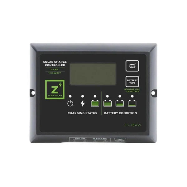 Zamp Solar 15 Amp 5-Stage PWM Charge Controller (ZS-15AW)