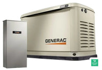 Generac Guardian 24KW Home Backup Air-Cooled Gas Engine Generator in Aluminum Enclosure - G007210-10 — detail close-up