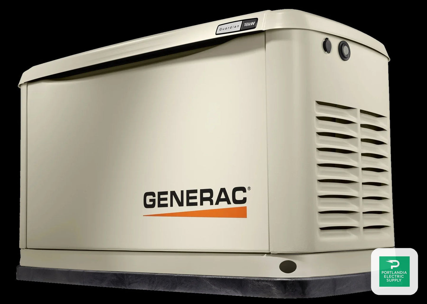 Generac Guardian 18KW Home Backup Air-Cooled Gas Engine Generator in Aluminum Enclosure - G007226-0 — back view