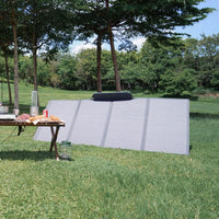 EcoFlow 400W Portable Solar Panel in use