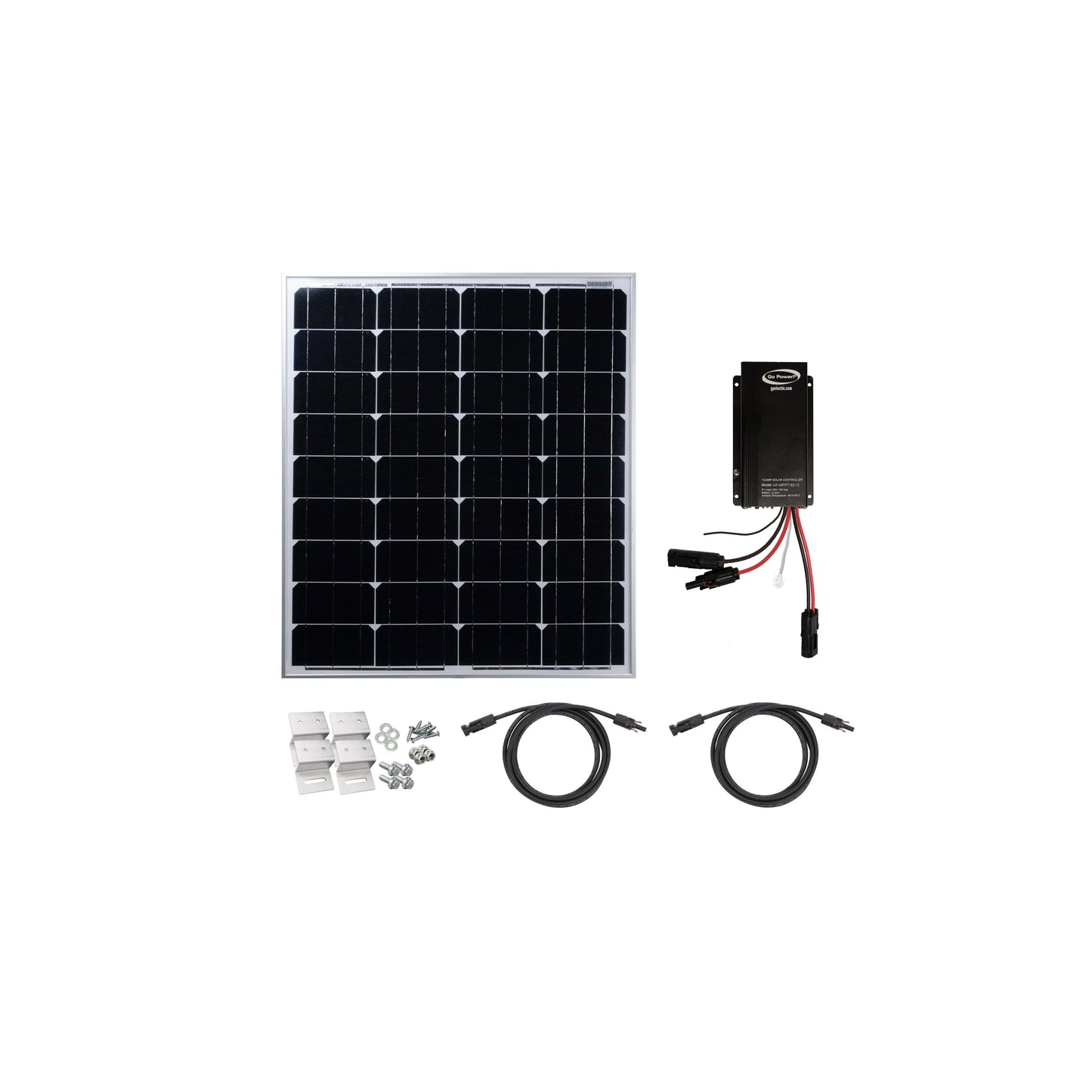 Go Power! 80W Universal Off-Grid Solar Kit with MPPT Controller