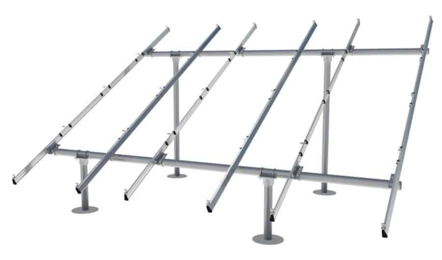 IronRidge System Upgrade Ground Mount Racking for 3" pipe