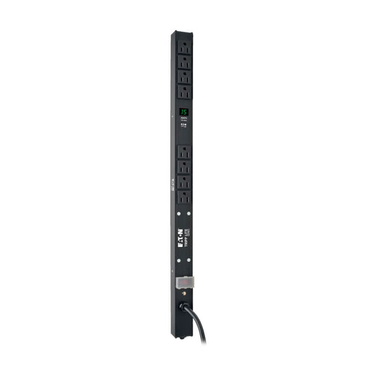 1.5kW Single-Phase Metered PDU, 8x5-15R, 0U Vertical 24in