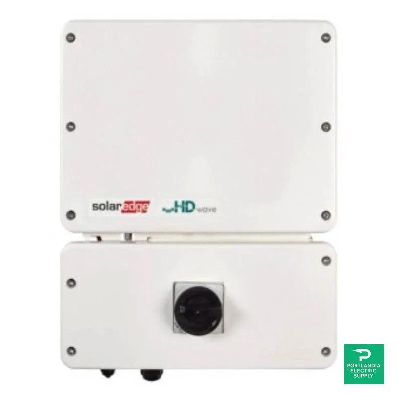 SolarEdge Single Phase Energy Hub 3kW Grid Capable EV Charging Inverter - SE-3000H-USS3BBC14 — front view