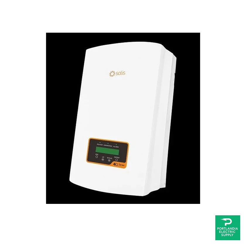 Solis 4.0kw 1-Phase 2-MPPT Advanced 4G Technology Inverter - 1P4K-4G-US — front view