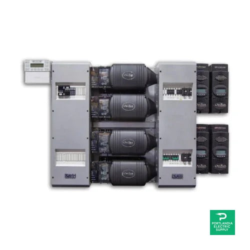 Outback Power FLEXpower Four Off-Grid and Grid-Tie 14400 Watts 48 Volts DC - FP4 VFXR3648A-01 — front view