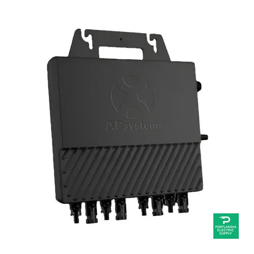 APsystems Single Phase 4PV Module Microinverter 240V AC-60Hz 1200W 300W Per Channel - QS1 - NA — back view