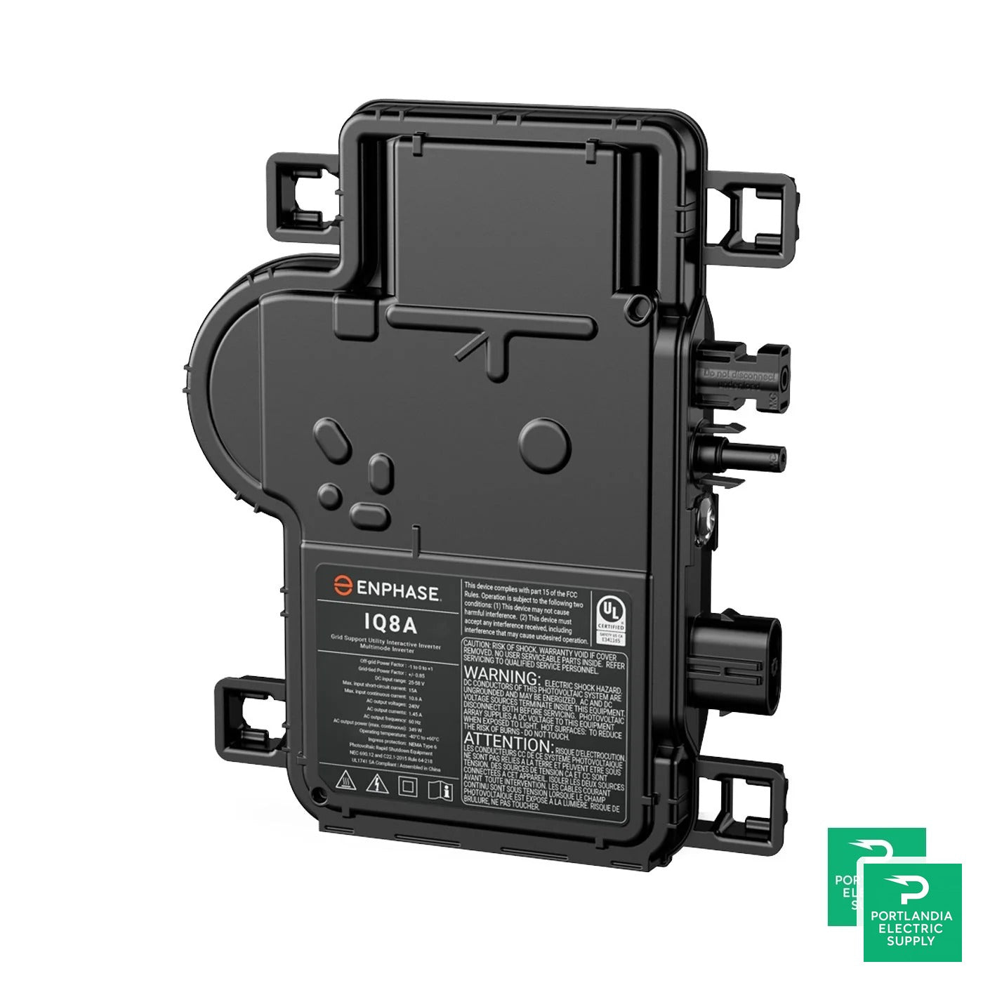 Enphase 366w Microinverter - IQ8A-72-2-US — front view