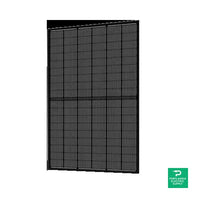 Sunmac 400W Black On Black 108 Half-cell Mono Solar Panel - SM400-M754SH-BB — front view