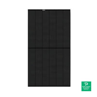 REC Solar Alpha Pure 395W Black Solar Panel - REC395AA — front view