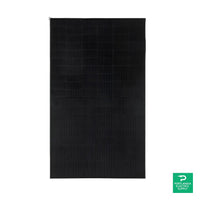 REC Solar -Black N-PEAK 2 Black Series 365 Watt Monocrystalline Solar Panel - REC365NP2 — front view