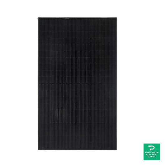 REC 360W Black On Black 120 Half-cell Mono Solar Panel - REC360NP2 — front view
