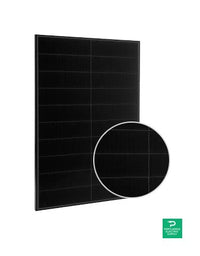 Solaria POWERXT-400R-PM 400W Black on Black Solar Panel — side angle