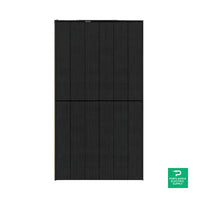 REC Alpha PURE 390W Black On Black 132 Half-cell Mono Solar Panel - REC390AA — front view