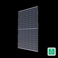 Boviet Vega 370W Black On Black 120 Half-cell Mono Solar Panel - BVM6610M-370S-H-HC-BF — front view