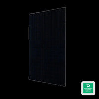 Aptos 370W Black On Black 120 Half-cell Mono Solar Panel - DNA-120-MF26-370W — front view