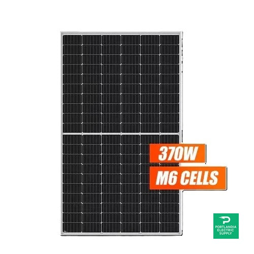 Bluesun 370W Black ON Black 120 HALF-CELL MONO Solar Panel - BSM370M-60HPH — back view