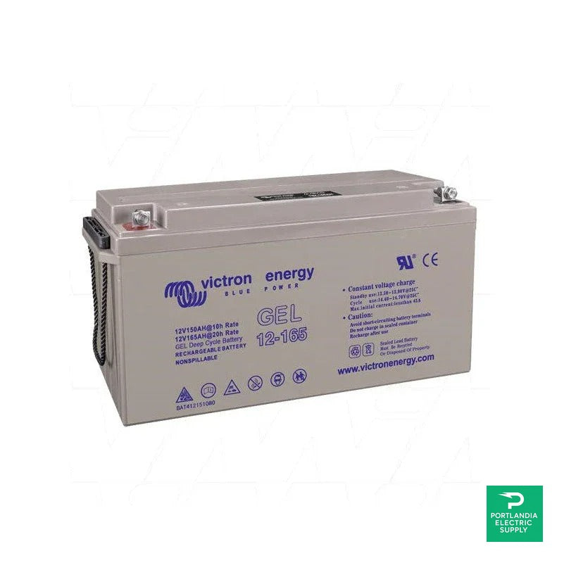 Victron 12V/165Ah Gel Deep Cycle Battery - BAT412151104 — front view