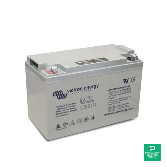 Victron 12V/110Ah Gel Deep Cycle Battery - BAT412101104 — front view
