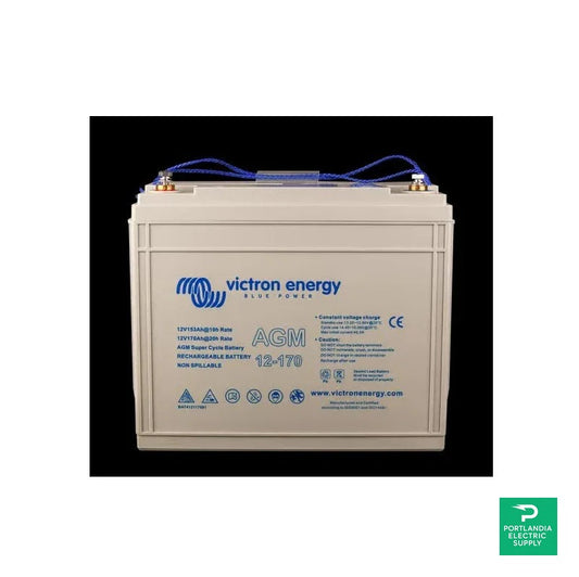Victron 12V/170Ah AGM Super Cycle Battery (M8) - BAT412117081 — front view