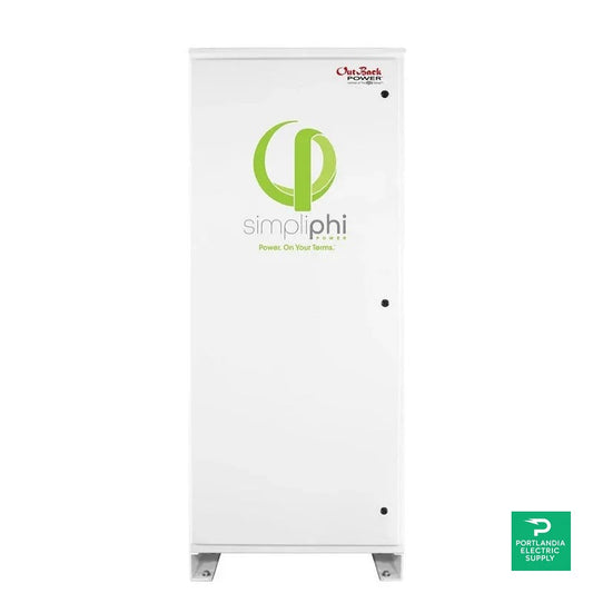 Simpliphi AccESS w/ 4 x PHI 3.8 kWh Batteries & w/o CC - A-4PHI-OB — front view