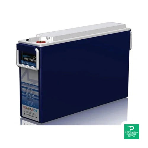 Outback Power NorthStar 182Ah VRLA-AGM Pure Lead Carbon Battery - NSB170FT BLUE+ — front view