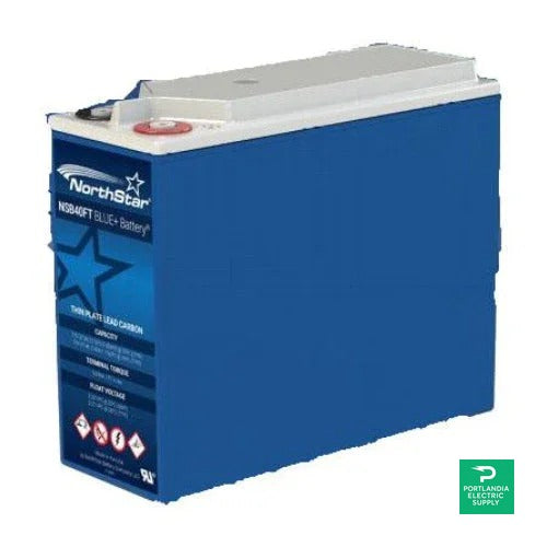 Outback Power NorthStar E+ 37Ah VRLA-AGM Pure Lead Carbon Battery - NSB40FT BLU — front view