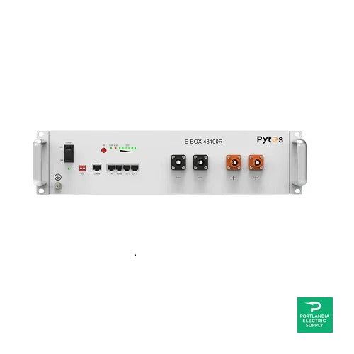PYTES Energy LFP Battery 5.12kW 100Ah 48VDC - E-BOX-48100R — front view