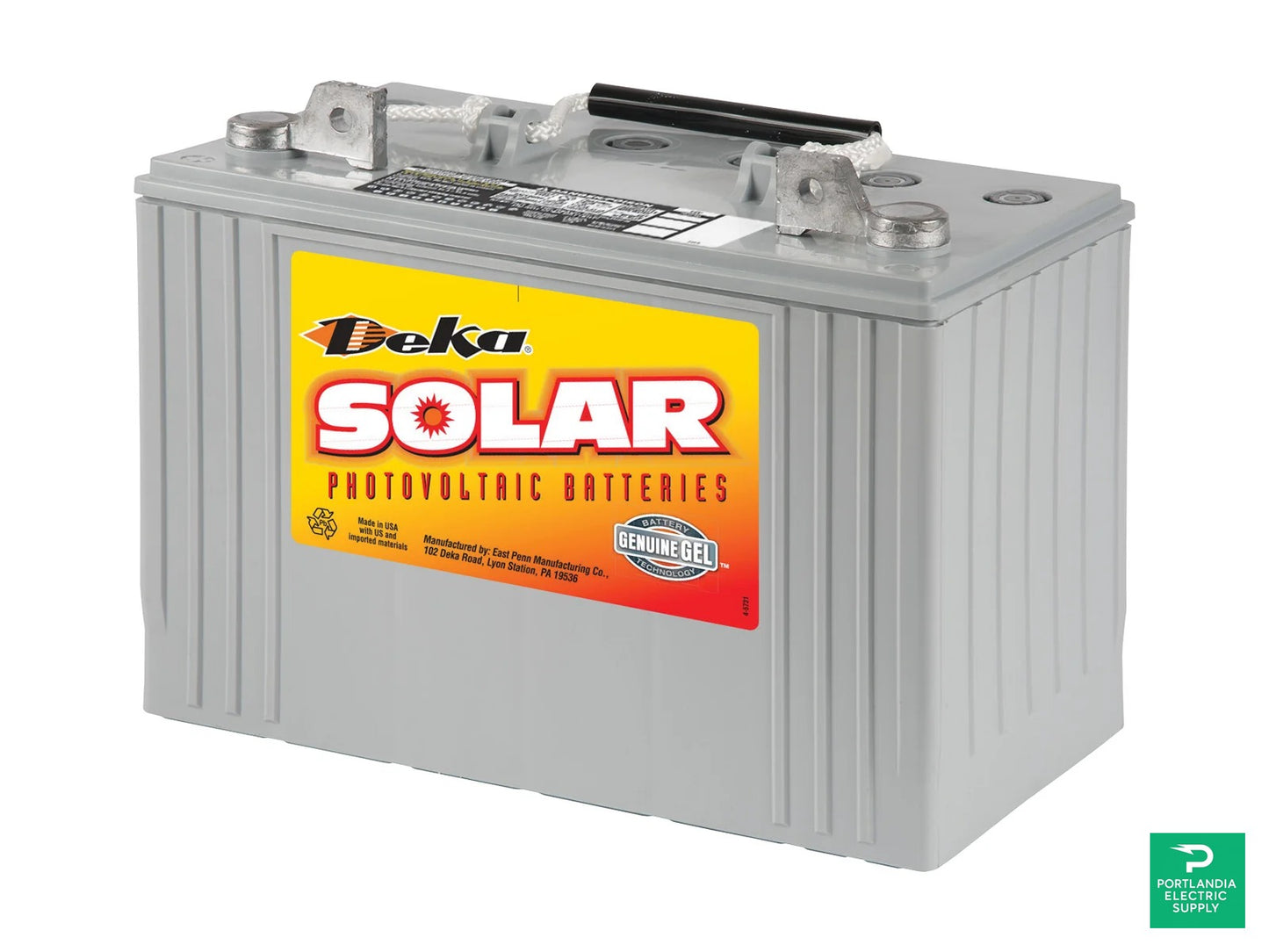MK Battery DEKA 98AH 12V GEL Battery - 8G30H-DEKA — front view