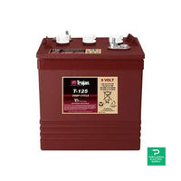 Trojan 240AH 6V Flooded Battery - T125 — side angle