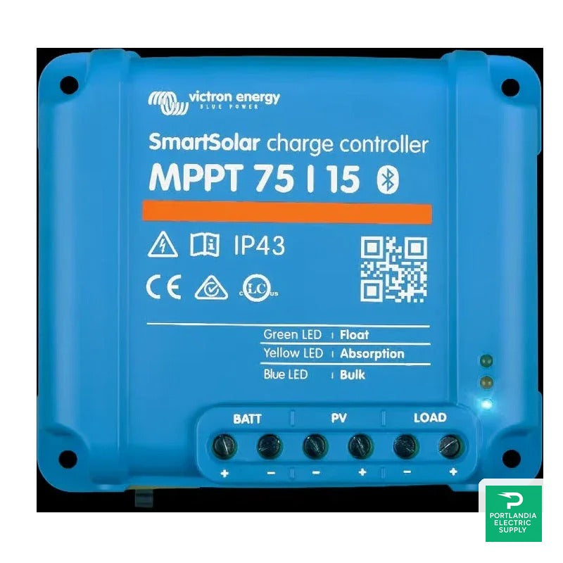 Victron SmartSolar MPPT 100/15 Charge Controller - SCC075015060R — front view