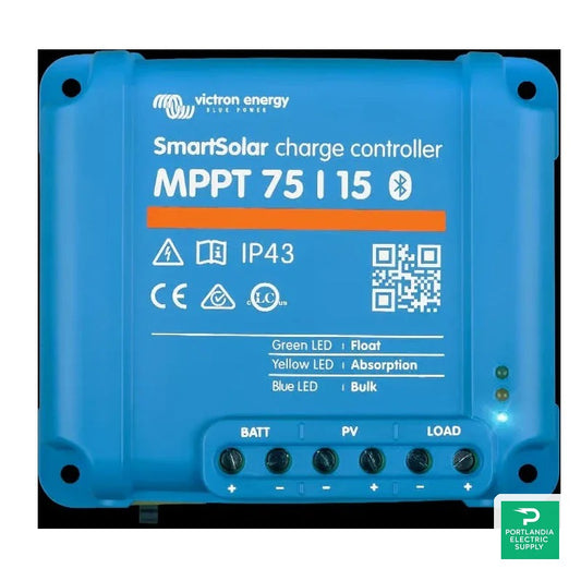 Victron SmartSolar MPPT 100/15 Charge Controller - SCC075015060R — front view