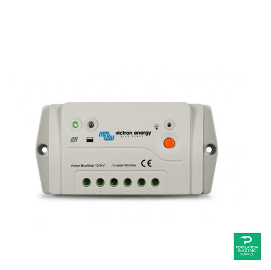 Victron BlueSolar PWM-Pro 12/24V-5A Charge Controller - SCC010005010 — front view