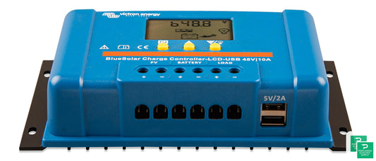 Victron BlueSolar PWM-LCD&USB 48V-10A Charge Controller - SCC040010050 — front view
