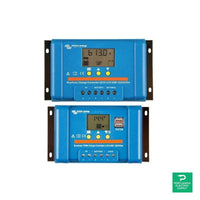 Victron BlueSolar PWM DUO-LCD&USB 12/24V-20A Charge Controller - SCC010020060 — front view