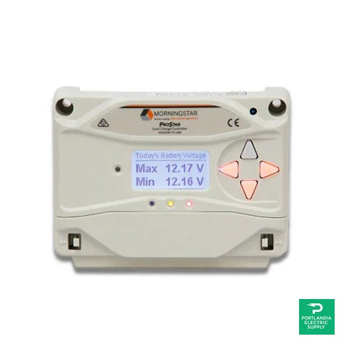 Morningstar Prostar PWM Charge Controller - PS-30M 30A — front view