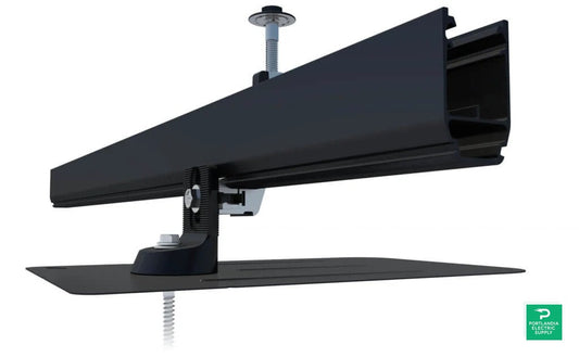 IronRidge Aire 170" (14) Black Rail - AE-A1-170B — front view