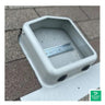 Gray Soladeck flashed PV roof-mount combiner/enclosure 600VDC 120 amp - 0799-5G — front view