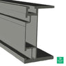 Unirac SMHD RAIL 168 MILL - 410168M — front view