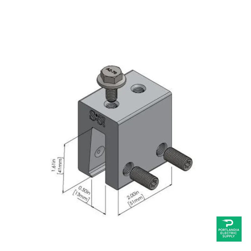 S-5! 1.5 (No Bolt) Mounting Clamp - S-5-N 1.5 Mini — front view