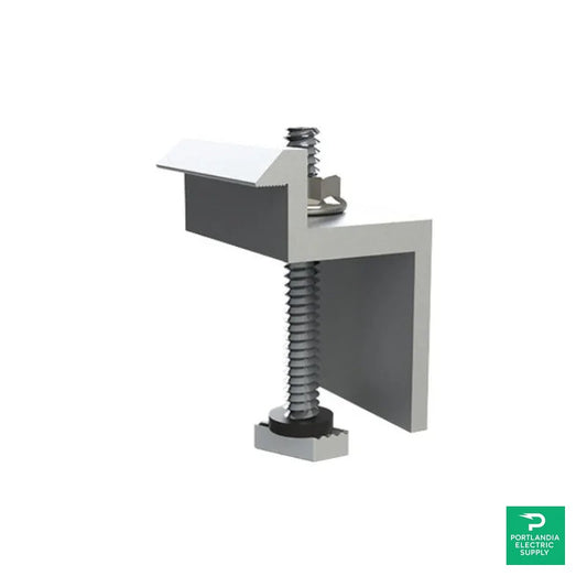 Unirac SM ENDCLAMP E CLR AL - 302024C — front view